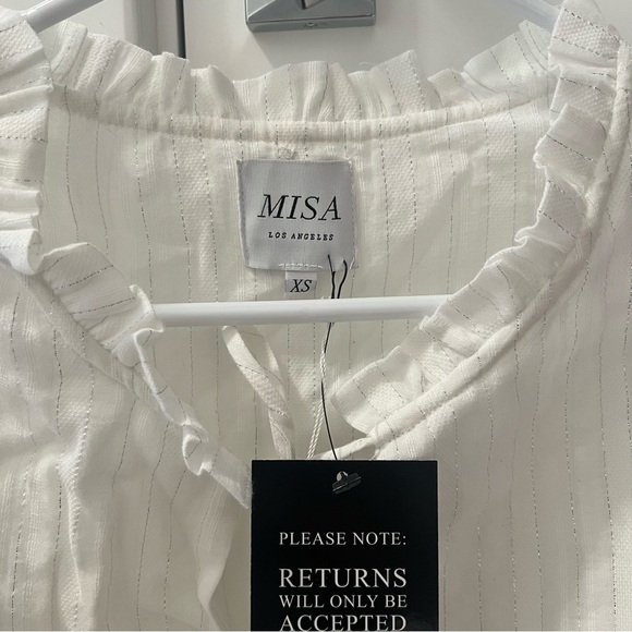 Misa Los Angeles White Lilian Dress- Size XS; New with Tags - Picture 3 of 11